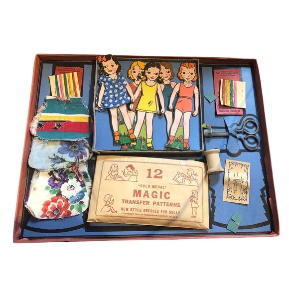 Vintage, rare, magic, sewing kit, 1938 USA made original box - Picture 2 of 14